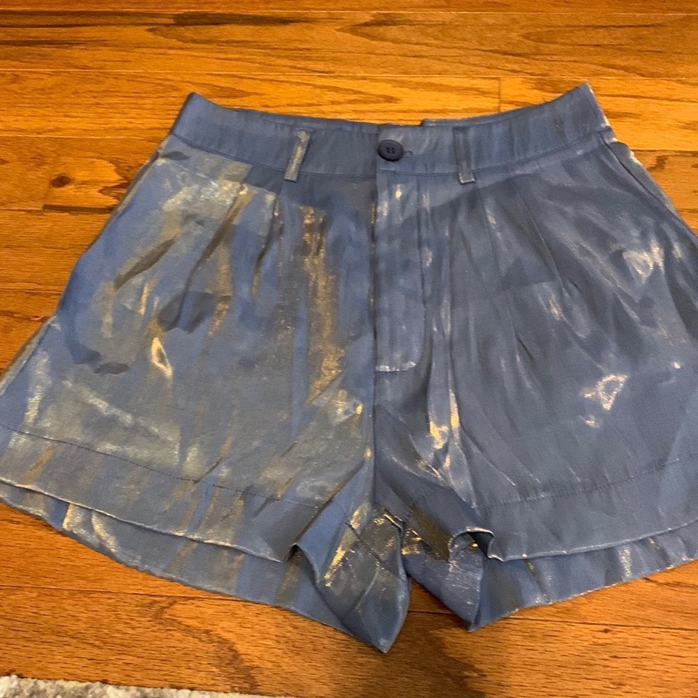 Shein Size Medium (6) high waist pleated front dress shorts